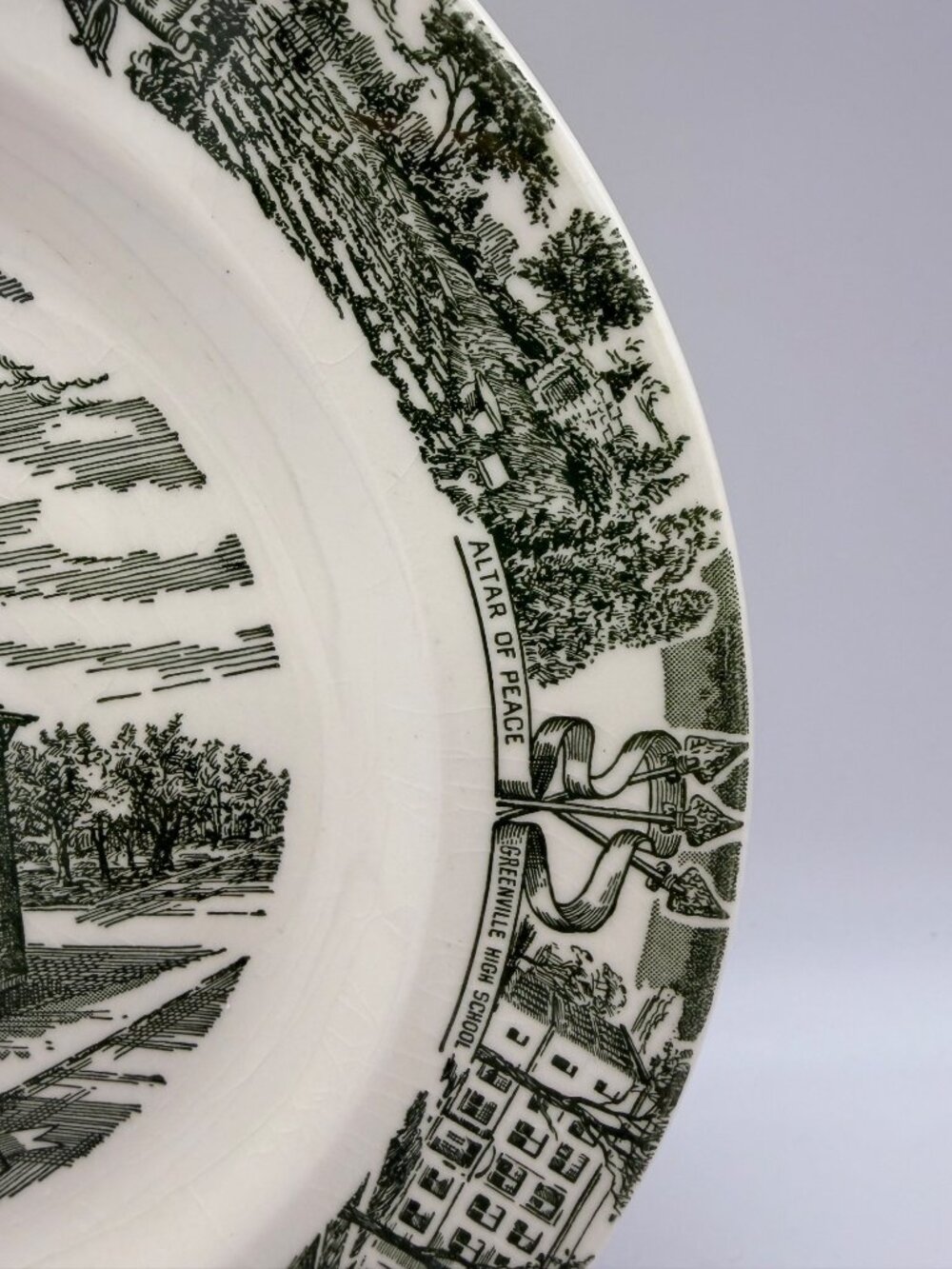 Vintage Greenville Ohio Treaty City Shawnee Creek Kilns Collector Plate 10in USA - Picture 7 of 8
